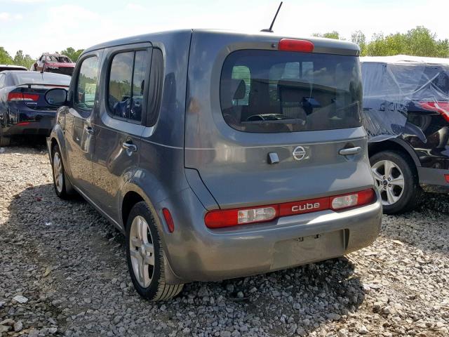 JN8AZ2KR7BT207198 - 2011 NISSAN CUBE BASE GRAY photo 3