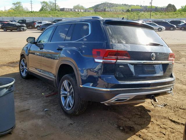 1V2NR2CA7JC553755 - 2018 VOLKSWAGEN ATLAS SEL Mavi foto 3