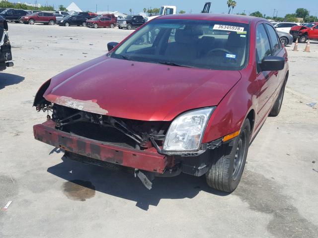 3FAHP06Z68R220930 - 2008 FORD FUSION S RED photo 2