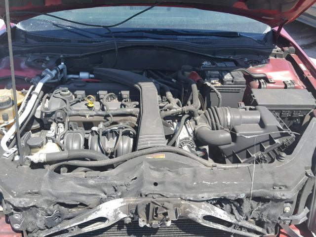 3FAHP06Z68R220930 - 2008 FORD FUSION S RED photo 7