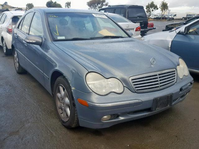 WDBRF61J94A611580 - 2004 MERCEDES-BENZ C 240 GRAY photo 1