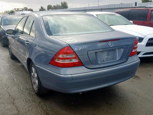 WDBRF61J94A611580 - 2004 MERCEDES-BENZ C 240 GRAY photo 3