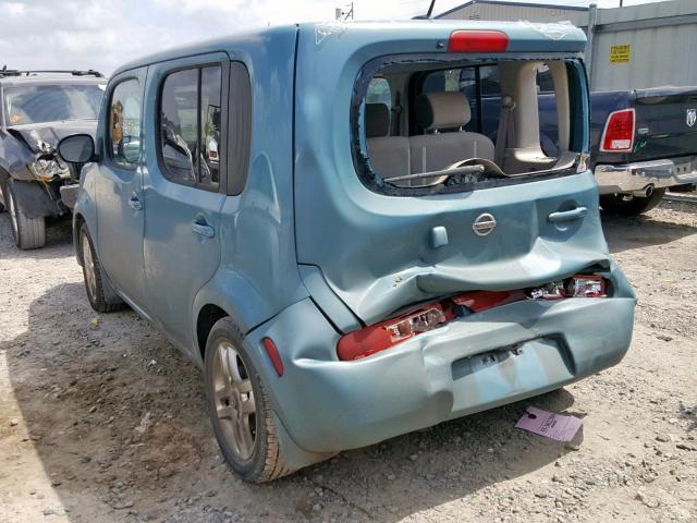 JN8AZ2KR9AT155989 - 2010 NISSAN CUBE BASE BLUE photo 3