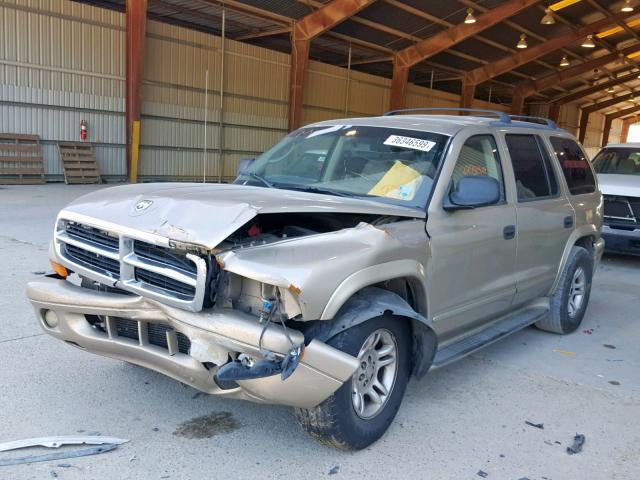 1D4HR48NX3F528035 - 2003 DODGE DURANGO SL GOLD photo 2