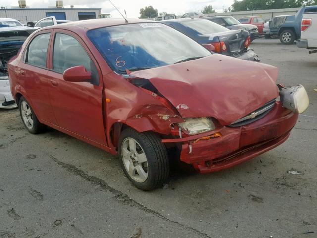 KL1TJ52624B249166 - 2004 CHEVROLET AVEO LS RED photo 1