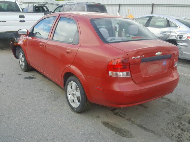 KL1TJ52624B249166 - 2004 CHEVROLET AVEO LS RED photo 3