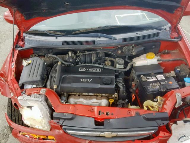 KL1TJ52624B249166 - 2004 CHEVROLET AVEO LS RED photo 7