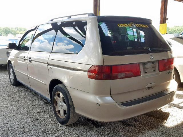 2HKRL18641H509607 - 2001 HONDA ODYSSEY EX BEIGE photo 3