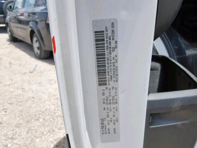 3C6TRVAG7GE100732 - 2016 RAM PROMASTER 白色 照片 10