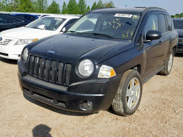 1J8FF47W47D170805 - 2007 JEEP COMPASS BLACK photo 2