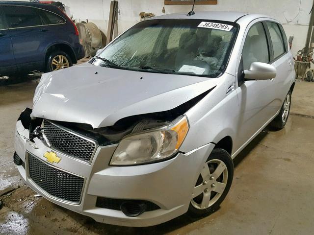 KL1TD6DE9AB119110 - 2010 CHEVROLET AVEO LS SILVER photo 2