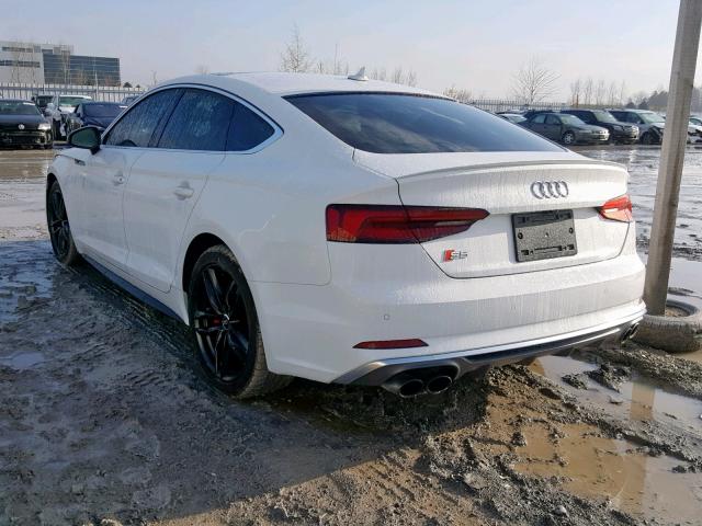 WAUC4CF51JA047083 - 2018 AUDI S5 PRESTIG WHITE photo 3