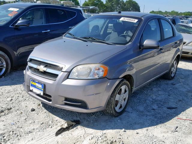 KL1TD5DE3BB201202 - 2011 CHEVROLET AVEO LS GRAY photo 2