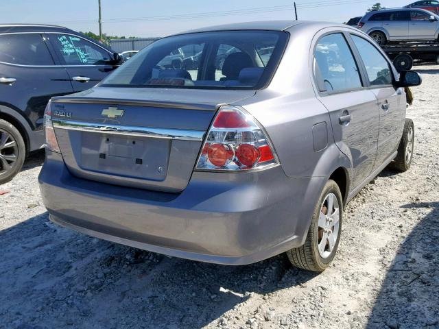 KL1TD5DE3BB201202 - 2011 CHEVROLET AVEO LS GRAY photo 4