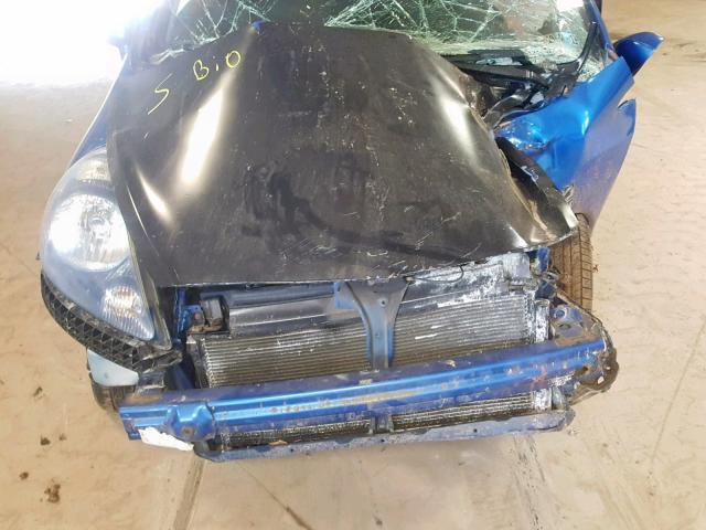 JHMGD38437S016069 - 2007 HONDA FIT BLUE photo 7