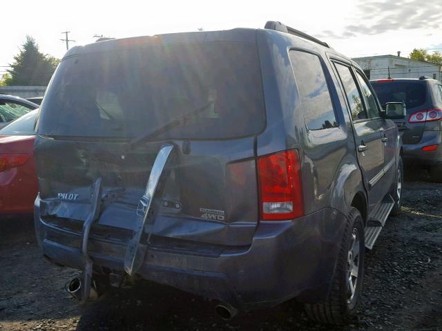 5FNYF4H94BB096084 - 2011 HONDA PILOT TOUR GRAY photo 4