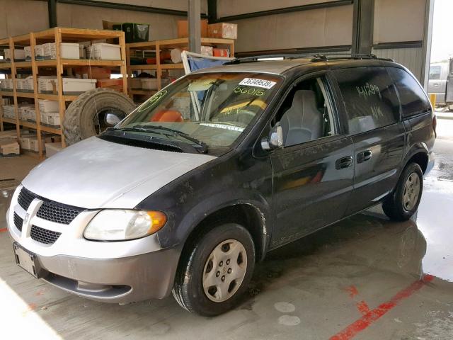 1B4GP25371B156015 - 2001 DODGE CARAVAN SE SILVER photo 2