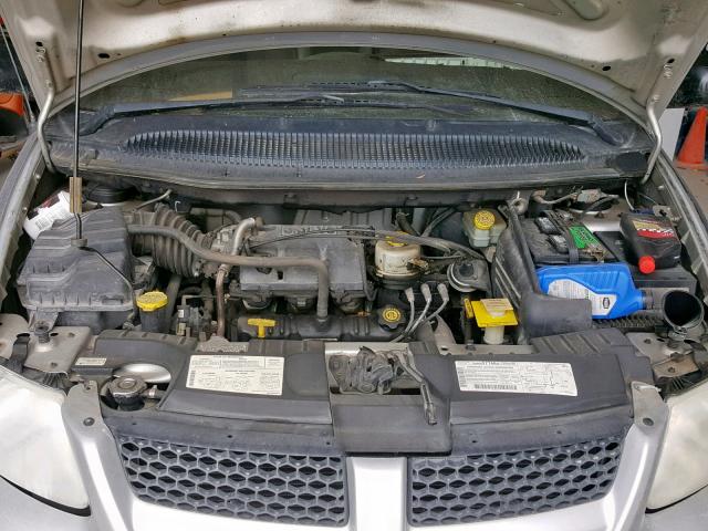 1B4GP25371B156015 - 2001 DODGE CARAVAN SE SILVER photo 7