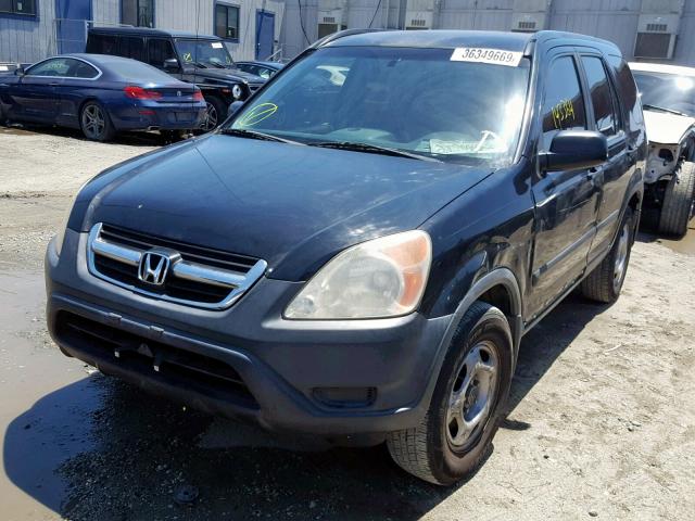 SHSRD68482U000878 - 2002 HONDA CR-V LX BLACK photo 2