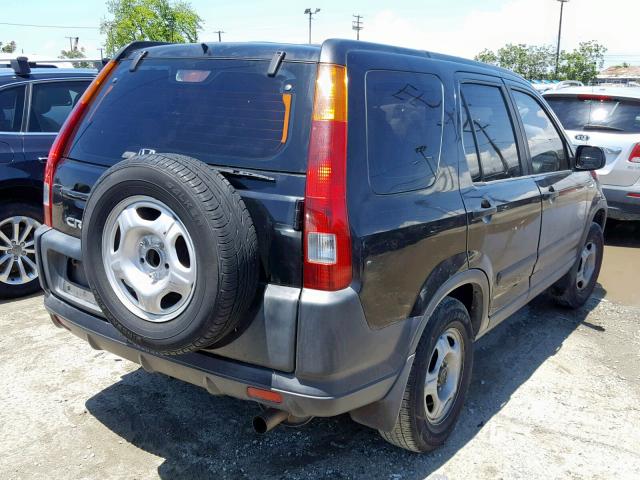 SHSRD68482U000878 - 2002 HONDA CR-V LX BLACK photo 4