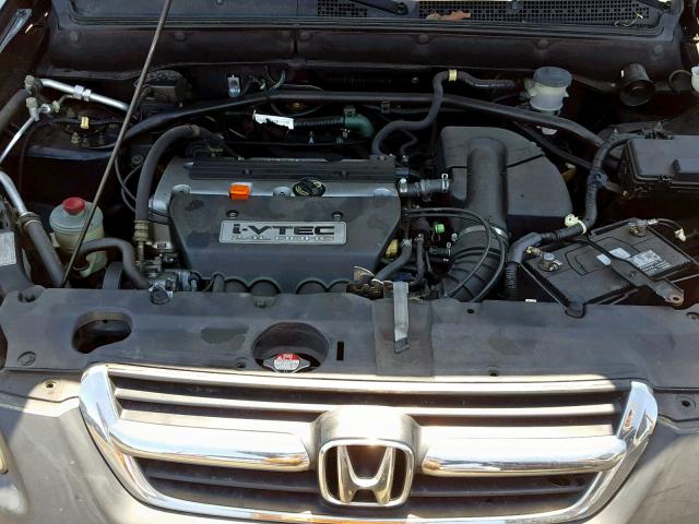 SHSRD68482U000878 - 2002 HONDA CR-V LX BLACK photo 7