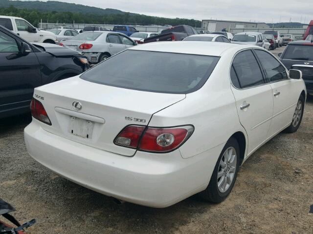 JTHBF30G836002987 - 2003 LEXUS ES 300 WHITE photo 4