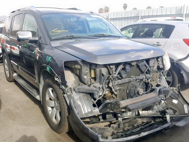 5N1AA0ND3AN609242 - 2010 NISSAN ARMADA SE GRAY photo 1