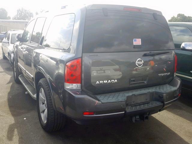 5N1AA0ND3AN609242 - 2010 NISSAN ARMADA SE GRAY photo 3