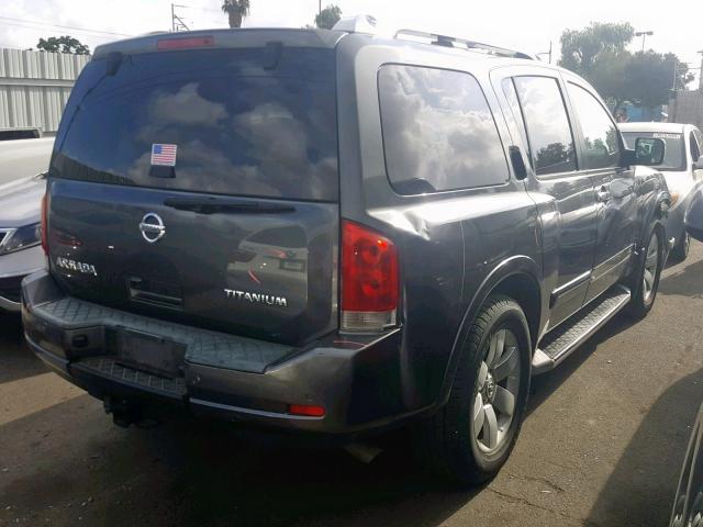 5N1AA0ND3AN609242 - 2010 NISSAN ARMADA SE GRAY photo 4