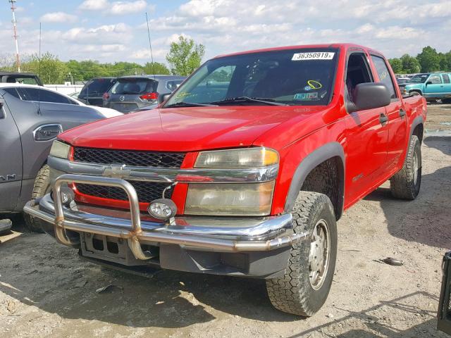 1GCDT136258100138 - 2005 CHEVROLET COLORADO RED photo 2