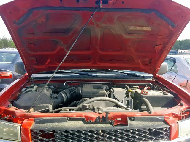 1GCDT136258100138 - 2005 CHEVROLET COLORADO RED photo 7