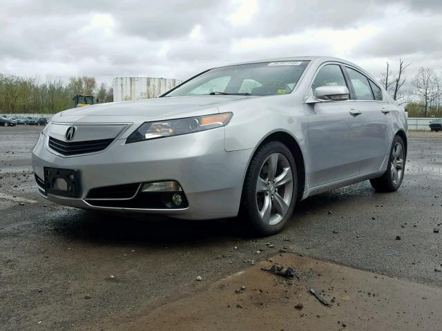 19UUA9E52DA001918 - 2013 ACURA TL TECH SILVER photo 2