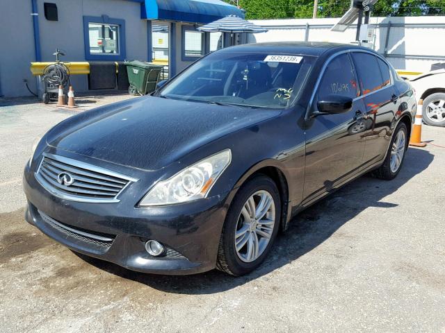 JN1CV6AR5AM251575 - 2010 INFINITI G37 BLACK photo 2