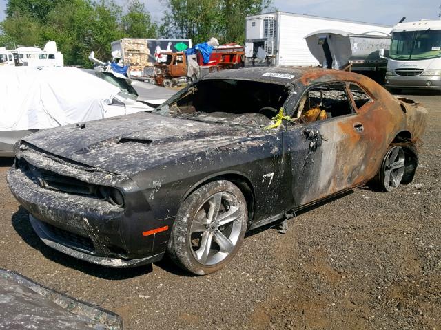 2C3CDZBT2JH132840 - 2018 DODGE CHALLENGER BLACK photo 2