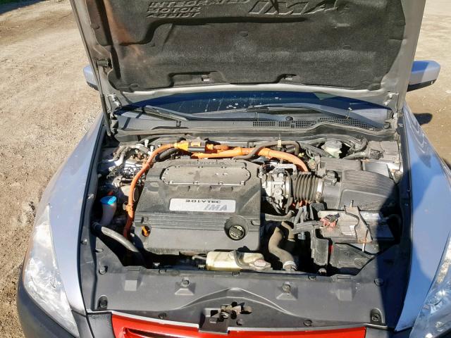 JHMCN36445C800248 - 2005 HONDA ACCORD HYB SILVER photo 7