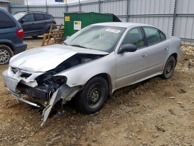1G2NE52E05M161790 - 2005 PONTIAC GRAND AM S SILVER photo 2