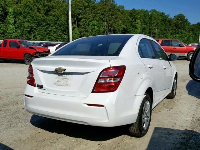 1G1JB5SH3H4153676 - 2017 CHEVROLET SONIC LS WHITE photo 4