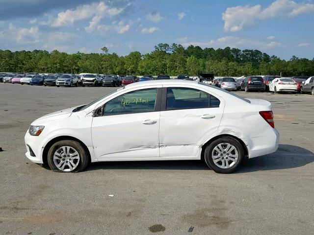 1G1JB5SH3H4153676 - 2017 CHEVROLET SONIC LS WHITE photo 9