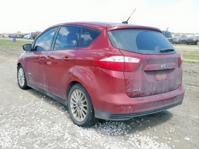 1FADP5AU1DL538857 - 2013 FORD C-MAX SE RED photo 3