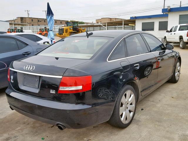 WAUDH74F26N140481 - 2006 AUDI A6 3.2 QUA BLACK photo 4