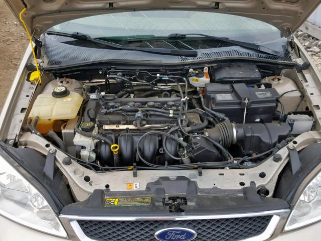 1FAHP34N57W327500 - 2007 FORD FOCUS ZX4 TAN photo 7