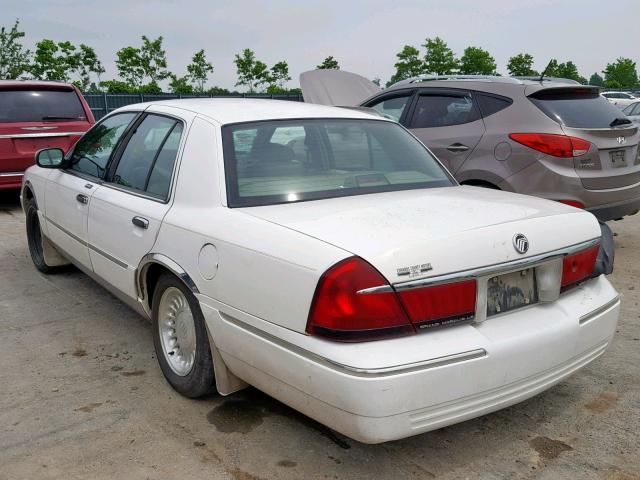 2MEFM75W4XX629615 - 1999 MERCURY GRAND MARQ WHITE photo 3