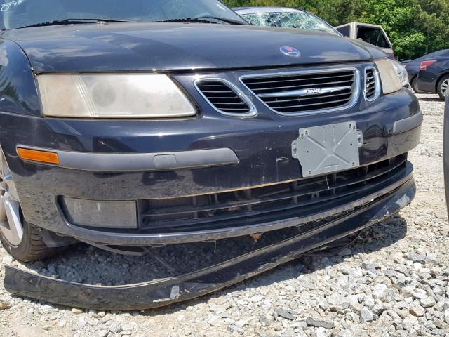 YS3FH76UX66007557 - 2006 SAAB 9-3 AERO BLACK photo 9