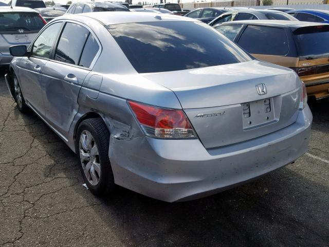 1HGCP26878A085427 - 2008 HONDA ACCORD EXL SILVER photo 3