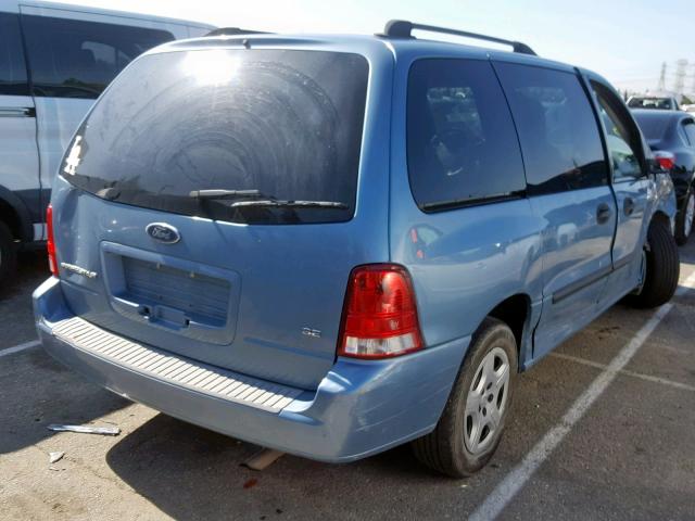 2FMZA51607BA06082 - 2007 FORD FREESTAR S BLUE photo 4