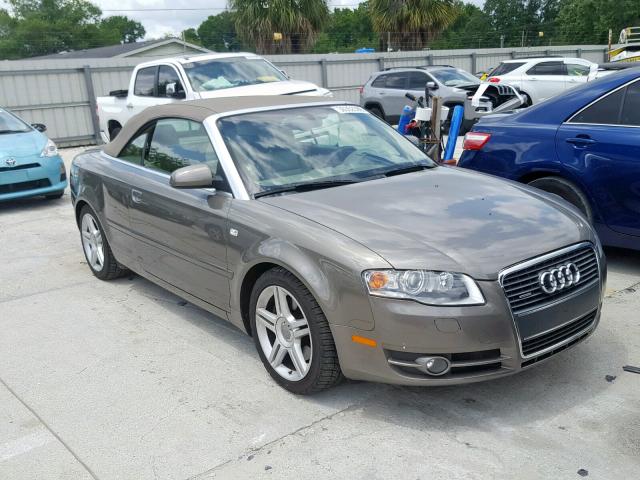 WAUDF48H68K008036 - 2008 AUDI A4 2.0T CA GRAY photo 1