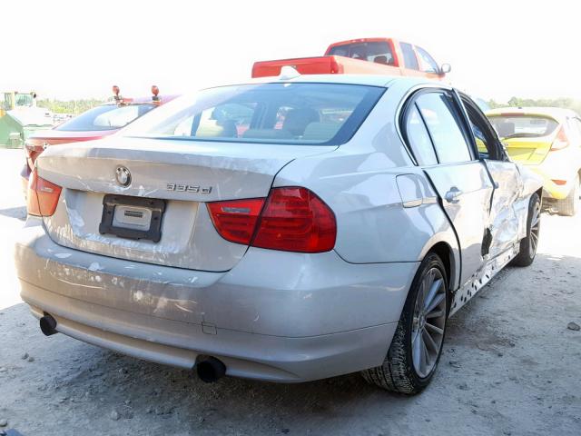 WBAPN7C57BA949474 - 2011 BMW 335 D WHITE photo 4