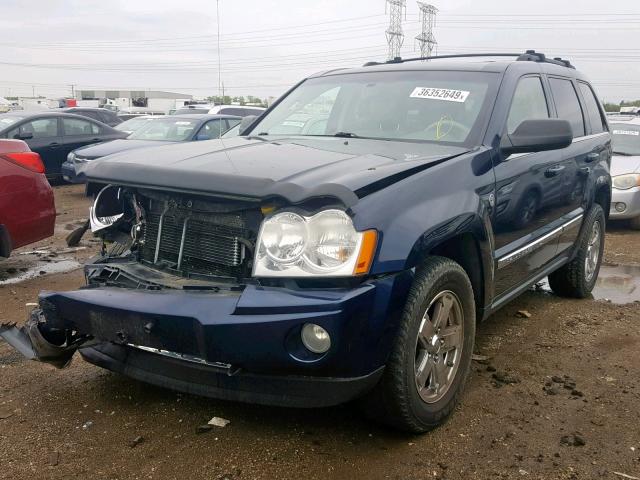 1J4HR58295C727729 - 2005 JEEP GRAND CHER BLUE photo 2