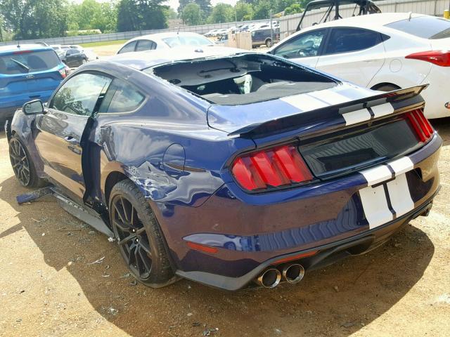 1FA6P8JZ1J5501927 - 2018 FORD MUSTANG SH BLUE photo 3