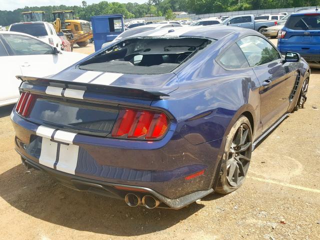 1FA6P8JZ1J5501927 - 2018 FORD MUSTANG SH BLUE photo 4